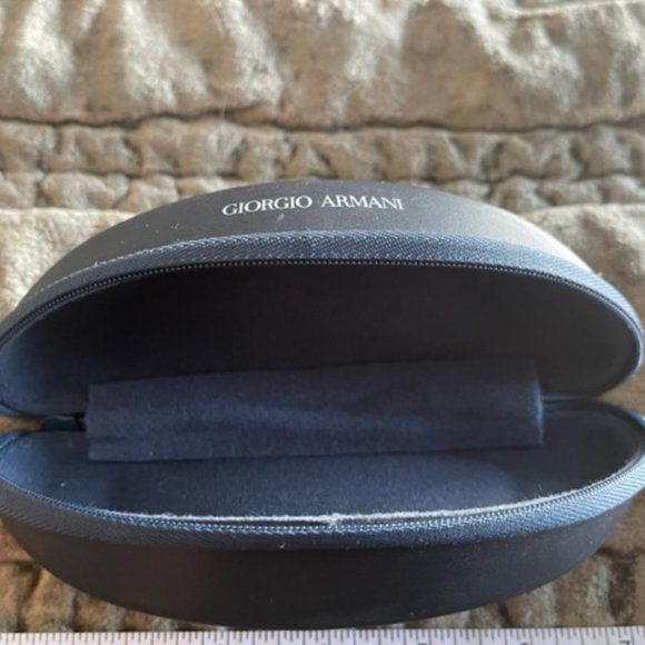 GIORGIO ARMANI Empty Eyeglasses & Sunglasses Zippered Hard Case - Picture 4 of 6